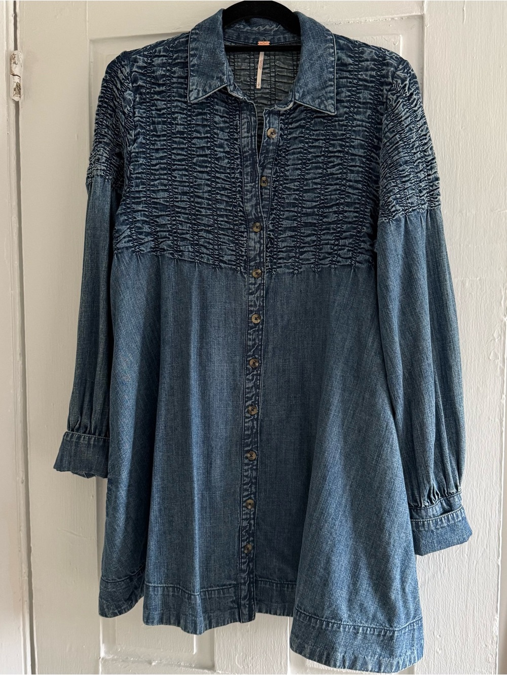 Free People Mini Denim Dress